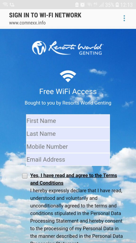 free wifi at bus terminal