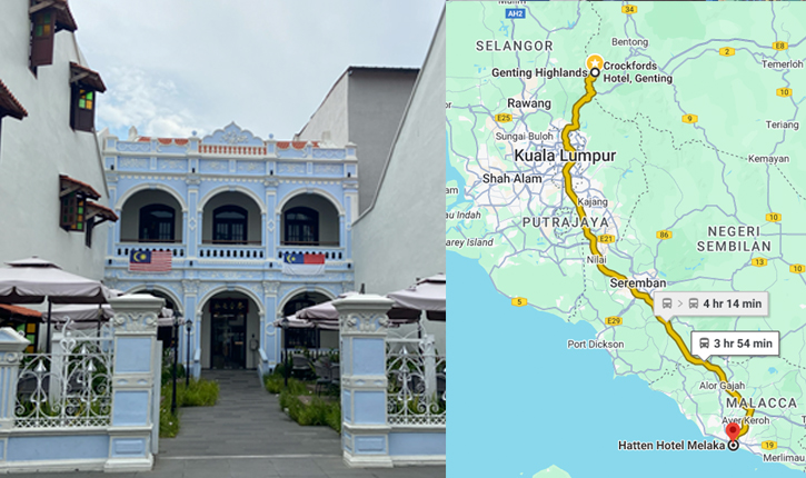 Travel from Genting to Malacca by Bus