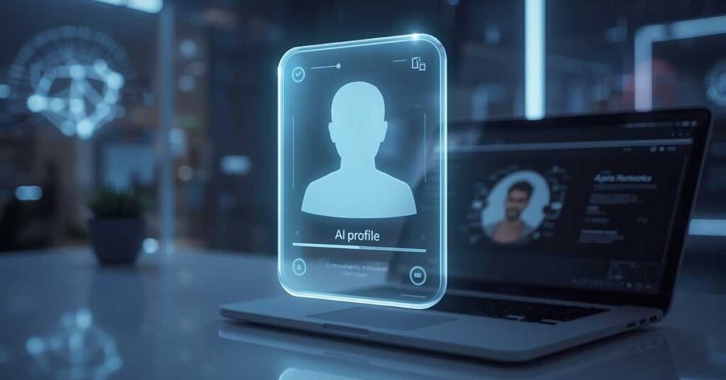 Craft Your Unique AI Profile Card feature