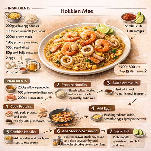 Hokkien Mee Infographics