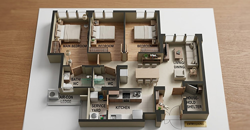 ai 2d design house layout 10