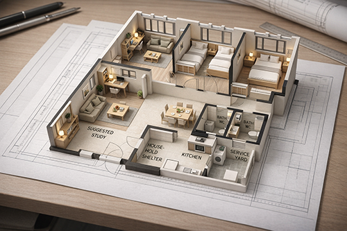 ai 2d design house layout 11