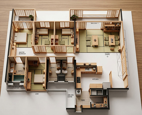 ai 2d design house layout 5