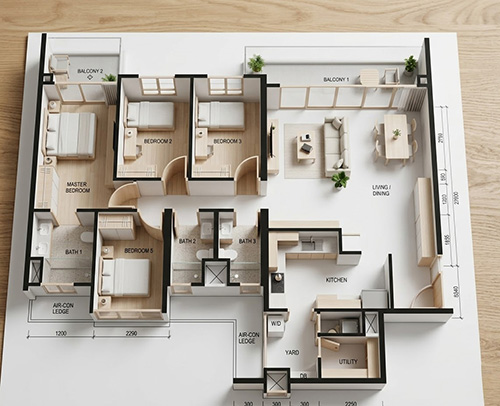 ai 2d design house layout 6