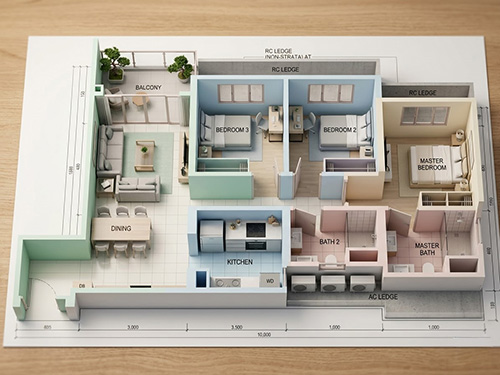 ai 2d design house layout 7