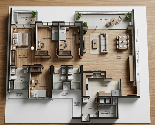 ai 2d design house layout 8