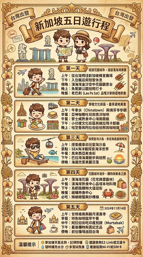 Travel Itinerary Poster